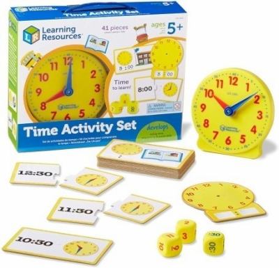 Time activity set. Book cover